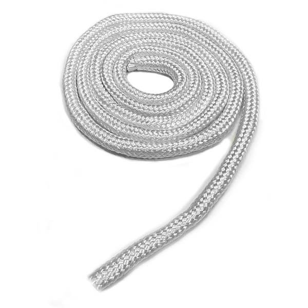 Boilersource Fiberglass Rope, Round Braided, Medium/High Density, 1/4 in Dia., Full Spool: 450 Feet RFRB-0250-450